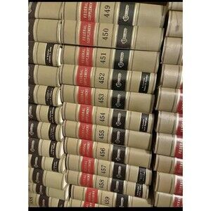 Vintage Federal Supplement Law Books Lot of 5 Staging Decor Library